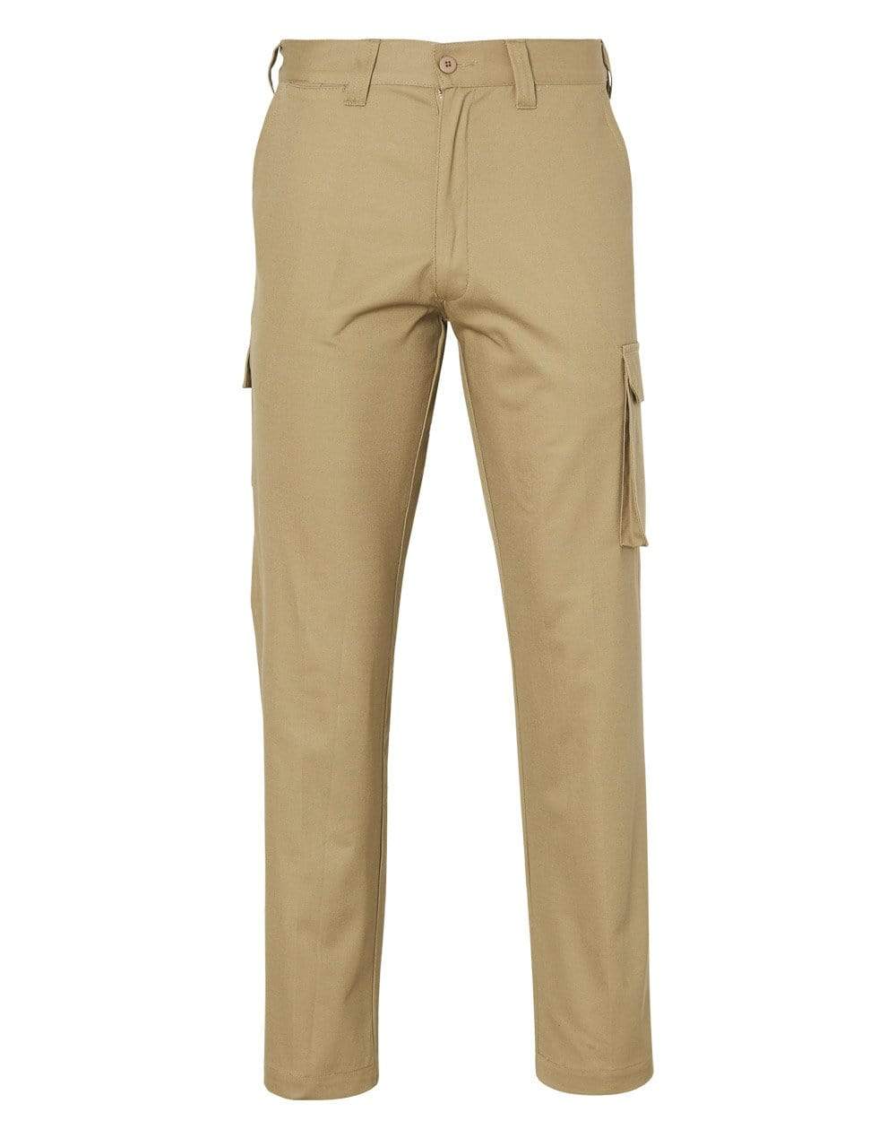 Australian Industrial Wear Work Wear Khaki / 77R Men'sHEAVY COTTON PRE-SHRUNK DRILL PANTS Regular Size WP07